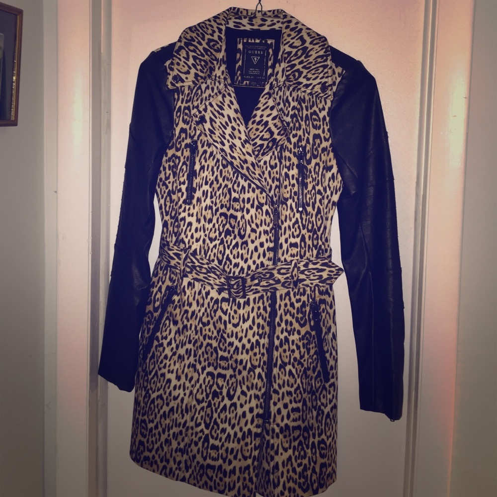 COPY - 3/4 length Guess leopard print jacket